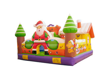 Festival Reklam CE Onayı için Noel Yaşlı Adam Şişme Toddler Oyun Alanı Fedai Kale