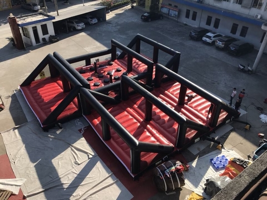 0.55mm PVC Açık Şişme Engel Kursu Su Geçirmez Sıçrama Ev