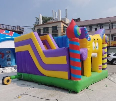 0.55mm PVC Açık Şişme Fedai Ev Slayt Combo