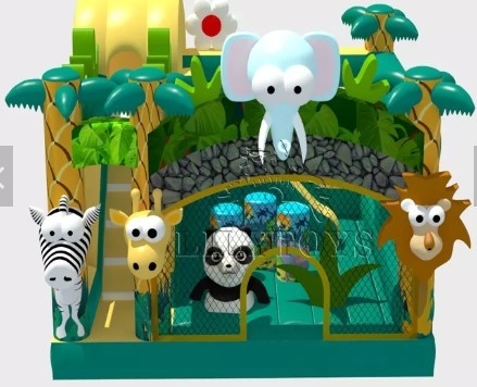 Çocuklar Tente Şişme Atlama Evi Slaytlı Bouncy Castle Combo