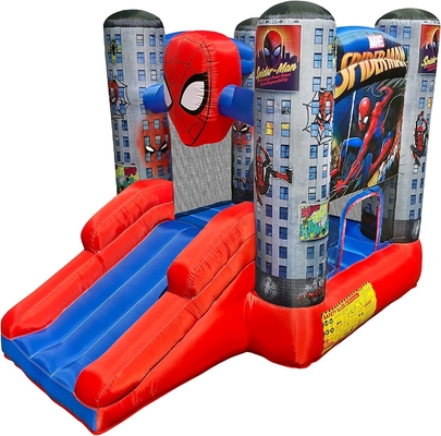 0.55mm PVC Açık Fedai Marvel Örümcek Adam Çocuklar Slaytlı Ev Sıçrama