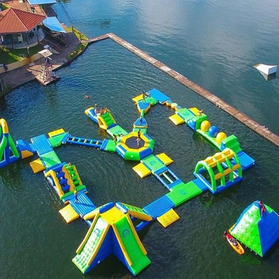 PVC Yüzer Şişme Su Parkı Aqua Park Yüzer Engel Kursu Anti UV