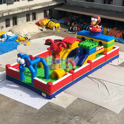 Slaytlı Hava Geçirmez Yaşam Dolu Kaleler Kapalı Çocuklar Havada Şişirilebilir Eğlence Parkı Özelleştirin