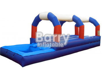 Havuz Hayvan Temalı Mavi / Kırmızı / Beyaz Çift Şeritli Şişme Kayma N Slide