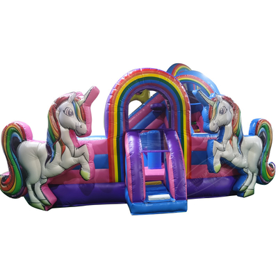 Tente Ticari Unicorn Zıplayan Kale Çocuklar Bounce Ev Kiralama