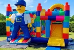 Eğlence Parkı Atlama Evi Oyunlar Blok Partisi Şişme Kombosu