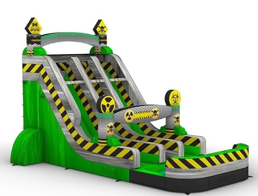 Tarpaulin Jungle Slide Combo Slide Bounce House ile sıçrayışlı kale