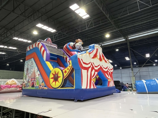Tarpaulin Combo Jumping Castle Slide ile şişme atlama evi