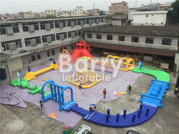 Hava Blower / Onarım Malzemesi ile Dev 22 * ​​25m Yetişkin İnanılmaz Şişme Su Parkı