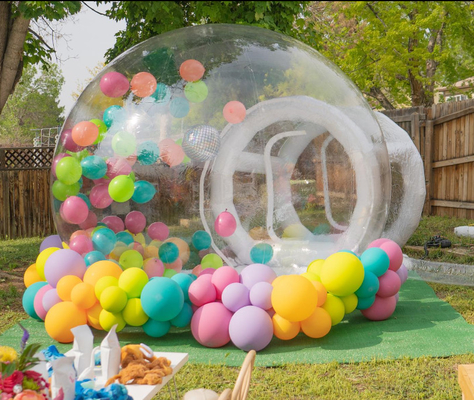 Yüksek Performanslı Kubbe Igloo Pvc Açık Tek Tünel Açık Hava Kampı Şeffaf Şişme Parti Bubble Çadırları Ev