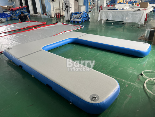 OEM ODM Drop Stitch DWF Malzeme Su için Şişme Platformu Şişme Yüzme Dock