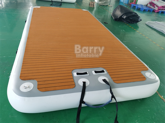 Yüzen Jetski Docks Yacht Pontoon Şişme Platformu Su için Şişme Yacht Dock
