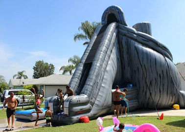 Yetişkinler İçin Dev Şişme Slide 33ft High Hurricane Water Slide Sisme