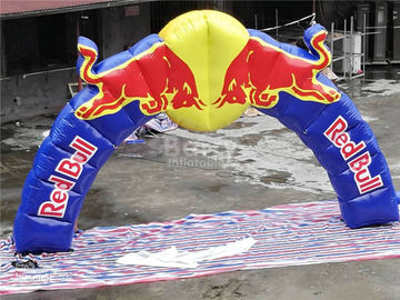Açılış Töreni İçin Benzersiz Baskı Ticari Reklam Red Bull Şişme Kemerler