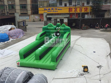 0.55 MM PVC Branda Çift Şeritli Bungee Run Oyunu EN14960 Atlama