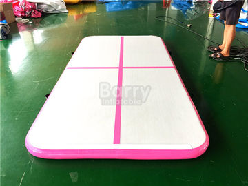 DWF PVC Kapalı Spor Ekipmanları Hava Parça Jimnastik Mat, Pembe Tumbling Hava Parça