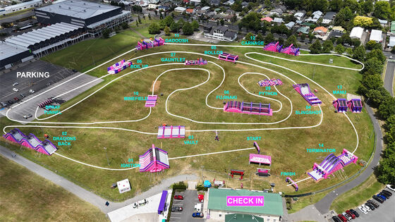 NL Büyük şişme engeller yarışı şişme 5K engeller koşusu