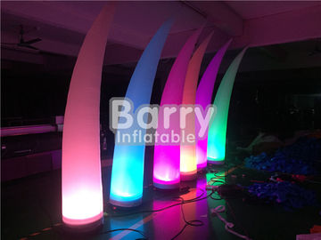 LED Blow Up Pillar Aydınlatma Dekorasyonu İçin Reklam, Şişme Işık Tüpü Sütun