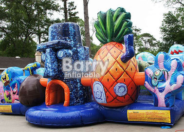 Köy Şişme Playball Için Şişme Sıçrama Ev Şişme Spongebob Yürüyor Engel