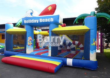 0.55m PVC Malzeme Şişme Park Ekipmanları Bahçesi / Açık Tatil Plaj Şişme Oyun Alanı