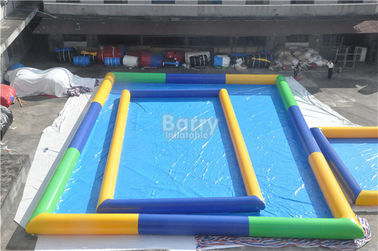 Dikdörtgen Şişme Yüzme Havuzu / Mavi Taşınabilir Blow Up Pool