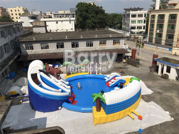 Havuzlu Çocuklar İçin Özel PVC Aquapark Şişme Su Parkı