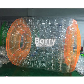 Özelleştirilmiş TPU / PVC Su Rulo Topu Yüzme Havuzunda Oynamak / Su Parkı Bahçesi Şişme Su Topu