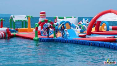 Ada şişme su parkı, ticari olay için fantastik eğlence parkları