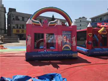 Eko - Dostu Ticari Unicorn Bouncer Şişme Atlama Moonwalk