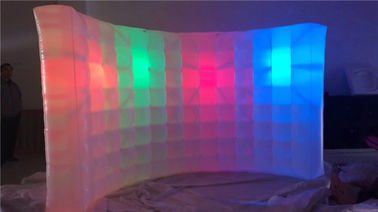 LED Işık ile Ticari Parti Düğün Büyük Şişme Fotoğraf Duvar