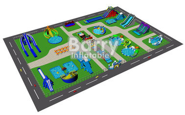 Yaz Gelecek Şişme Eğlence Tema Parkı Fedai Kale Slayt Park Planı