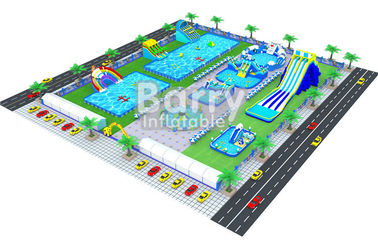Dev Şişme Eğlence Parkı Kara Yeraltı Su Parkı Builder Barry