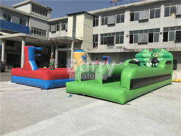 Açık Beden Şişme Spor Oyunları Koşu Süper Bungee Run Oyunu Yarışması