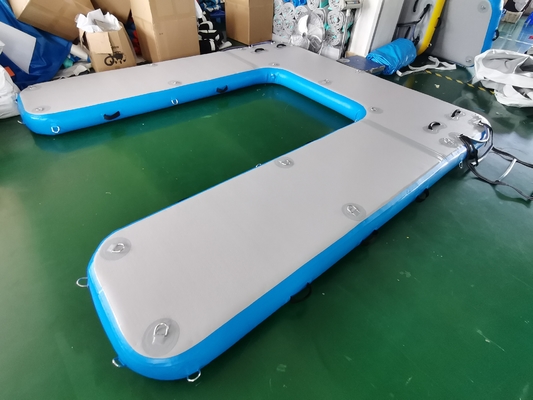 Damla Dikiş U Şekli Şişme Yüzer Rıhtım Yüzer Duba Tekne Jet Ski Platformu