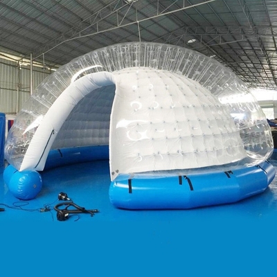 Açık Kamp Aile Etkinliği için PVC Şişme Şeffaf Dome Kabarcık Çadır