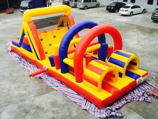 10x4x3.5m Şişme Engel Kursu Eğlence Parkı Çocuk Fedai Kalesi