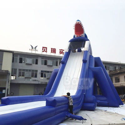 Park Shark Uzun 35 * 10 * 10m İçin Ticari PVC Şişme Su Kaydırağı
