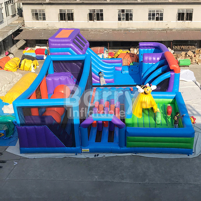 Ticari Şişme Eğlence Şehir Oyun Alanı Eğlence Tema Parkı Büyük Kale