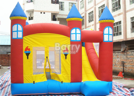 0.55mm PVC Tente Şişme Bouncer Slide Yangına Dayanıklı