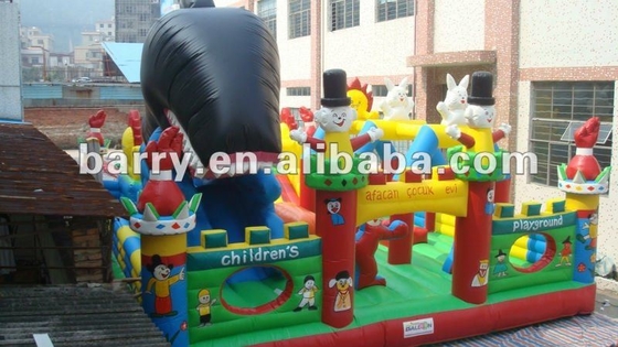 0.55mm PVC Tente Şişme Eğlence Parkı Özelleştirilebilir Boyut