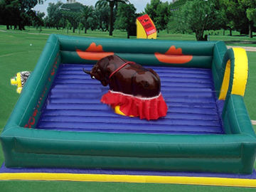 Kare Şişme Mat Mekanik Boğa, Mekanik Rodeo Bull ile PVC Tente Şişme Mat