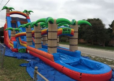 Kiralık 0.55mm PVC Tente Açık Büyük Şişme Su Kaydırakları