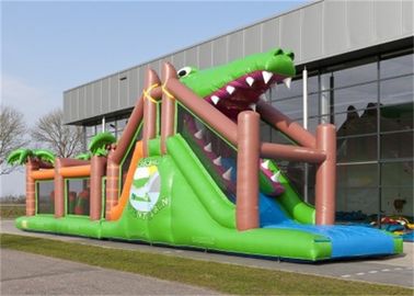Çocuklar için Dev Yeşil Oyunları Güzel Yeşil Köpekbalığı Blow Up Engel Kursu