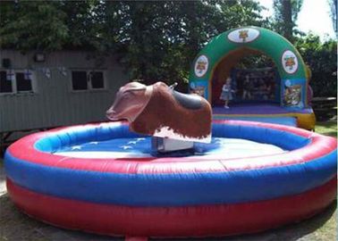 Park için Çılgın Komik Şişme İnteraktif Oyunlar Mekanik Bull Rodeo