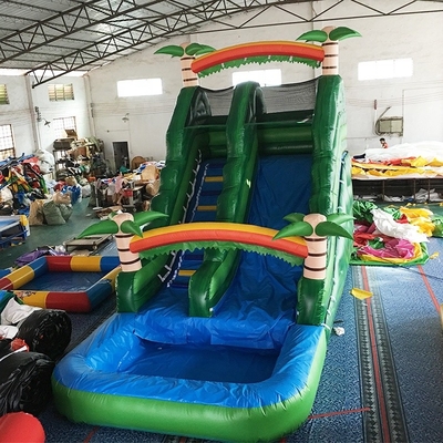 Childre 14 Yaş İçin Özel Yapılmış 0.55mm PVC Şişme Su Kaydırağı