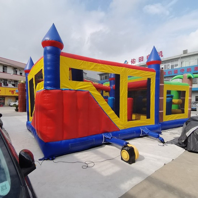 Özelleştirilmiş Küçük Şişme Combo Bouncer Slayt Yangına Dayanıklı