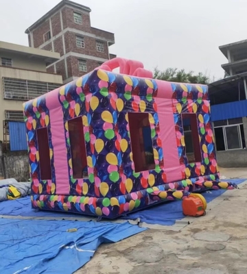 Su geçirmez 4x4m Şişme Bouncer Çocuk Kalesi Oyun Ekipmanları