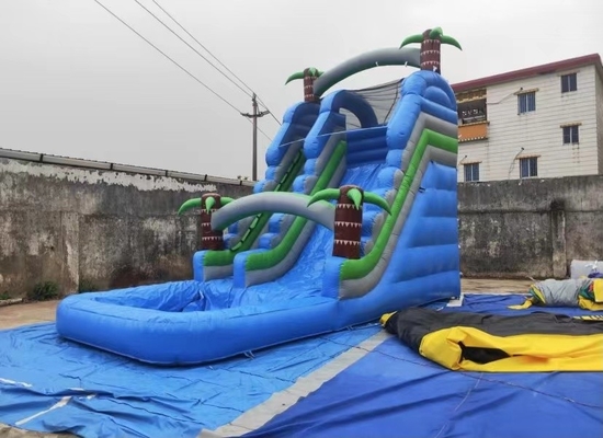 0.55mm PVC Şişme Fedai Pull Up Merdiven Slayt Oyunu 8x4x6m