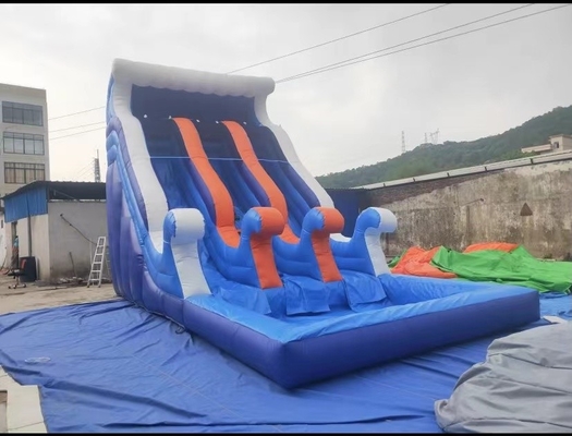 Eğlence Parkı Şişme Su Kaydırağı Blow Up Bouncy Slide